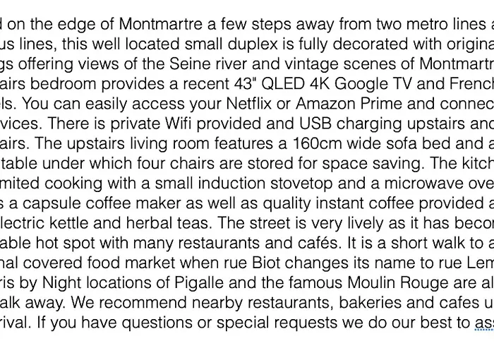 Cozy Little Duplex Near Montmartre Paris